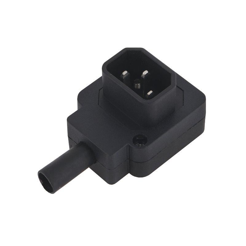 Гнездо C14 AC-02A угловое 3pin на кабель (A167075) Гнездо C14 AC-02A угловое 3pin на кабель (A167075)