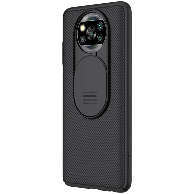 Карбоновая накладка Nillkin Camshield для Xiaomi Poco X3 NFC/Poco X3 Pro Черный/Black - фото 5