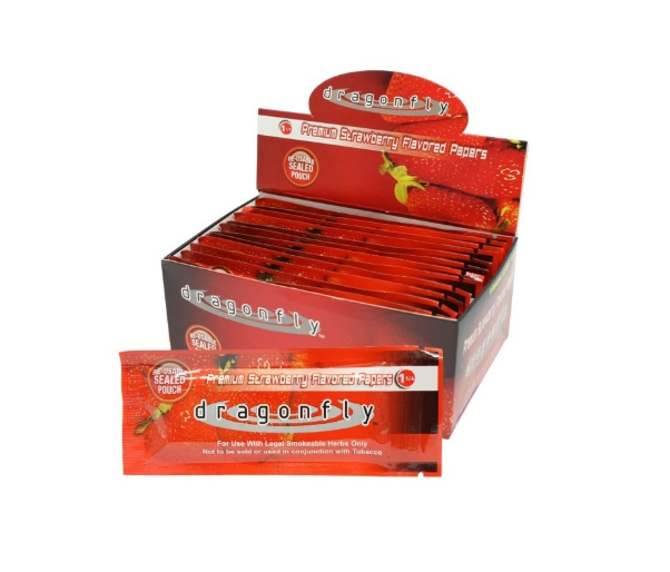 Папір зі смаком Dragonfly Strawberry 1¼" Hemp 1 шт. (17708) - фото 2 Папір зі смаком Dragonfly Strawberry 1¼" Hemp 1 шт. (17708) - фото 2