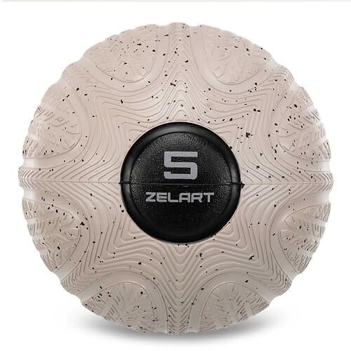 Слембол набивной для кроссфита и фитнеса Zelart FI-4905-5 5 кг 15 см Черный (31492985)