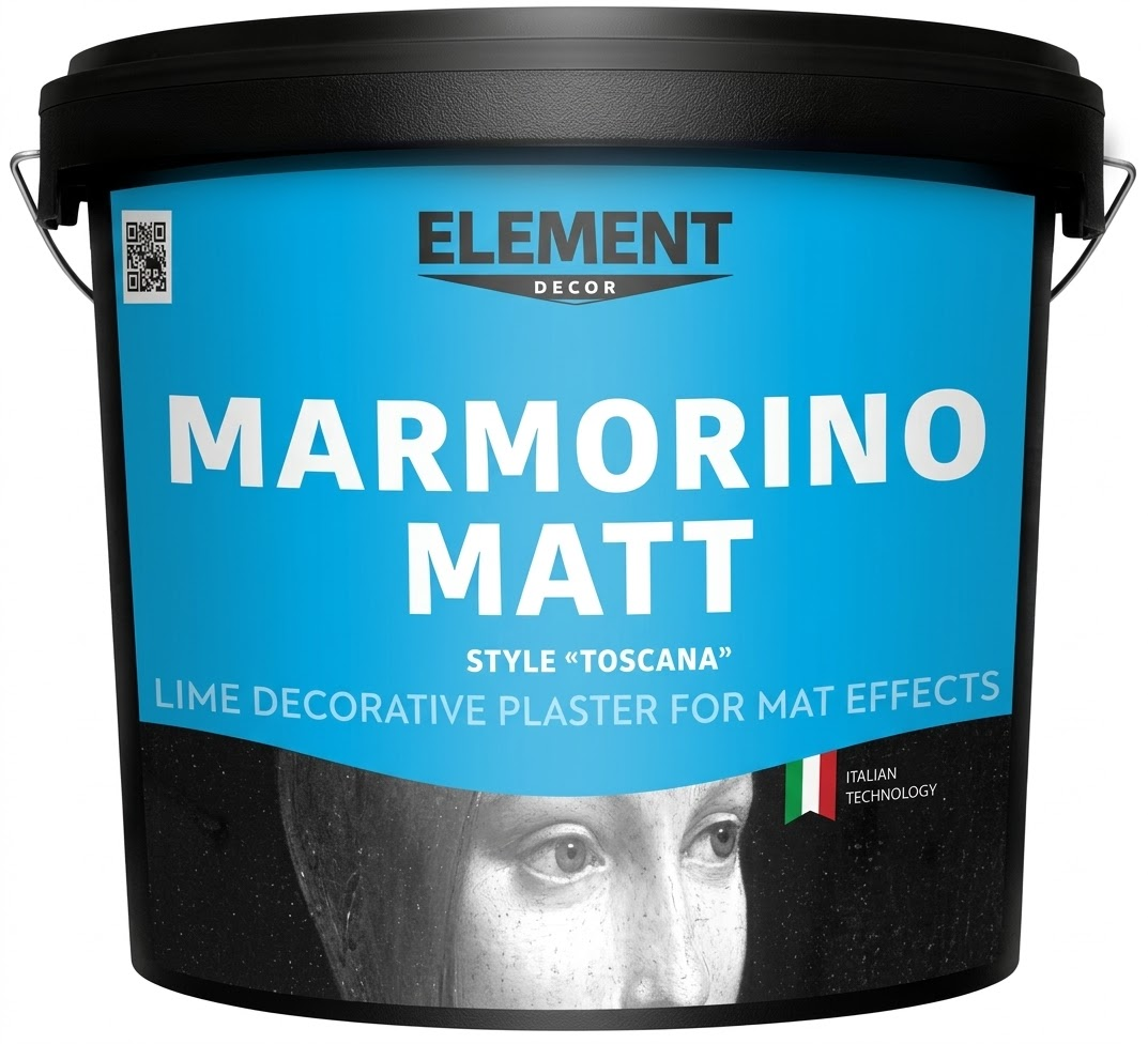 Декоративная штукатурка матовая ELEMENT Decor Marmorino Matt 15 кг
