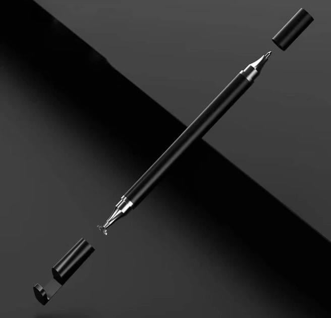 Стилус двосторонній для малювання 2в1 Чорний - фото 3 Стилус двосторонній для малювання 2в1 Чорний - фото 3