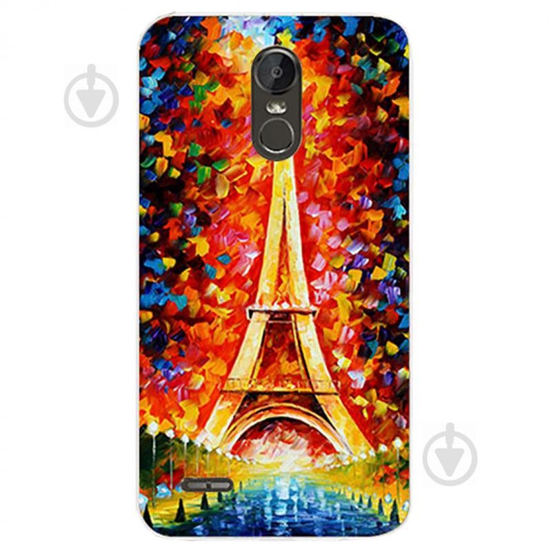 Чехол с рисунком Printed Silicone для LG Stylus 3 M400DY Эйфелева Башня (hub_sSiW95369)