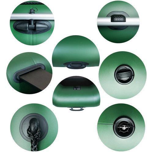 Надувная лодка Ладья ЛТ-220Д ПВХ 2-х местная/гребная/без днища - фото 5