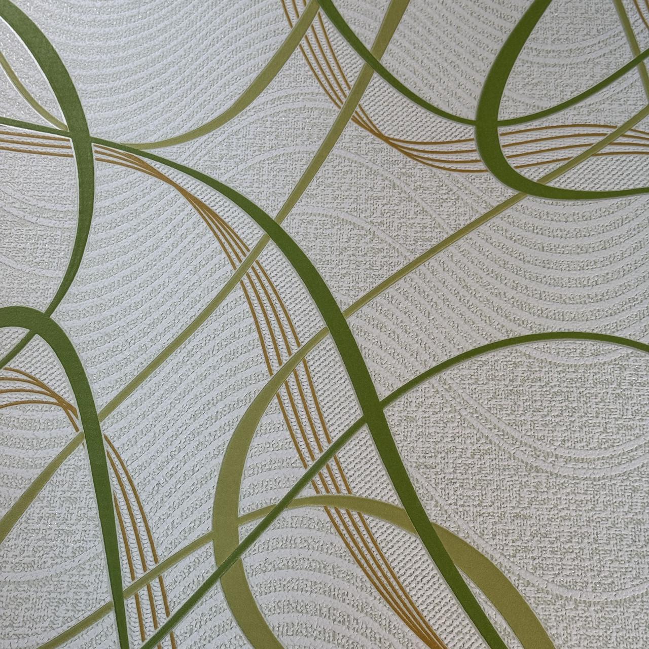 Обои виниловые на бумажной основе Славянские обои 53 см Салатовый (5767-04)