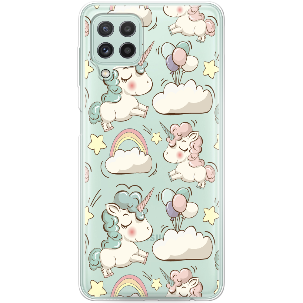 Чохол Boxface Samsung A225 Galaxy A22 Unicorns Прозорий силікон (42748-cc2-42748)