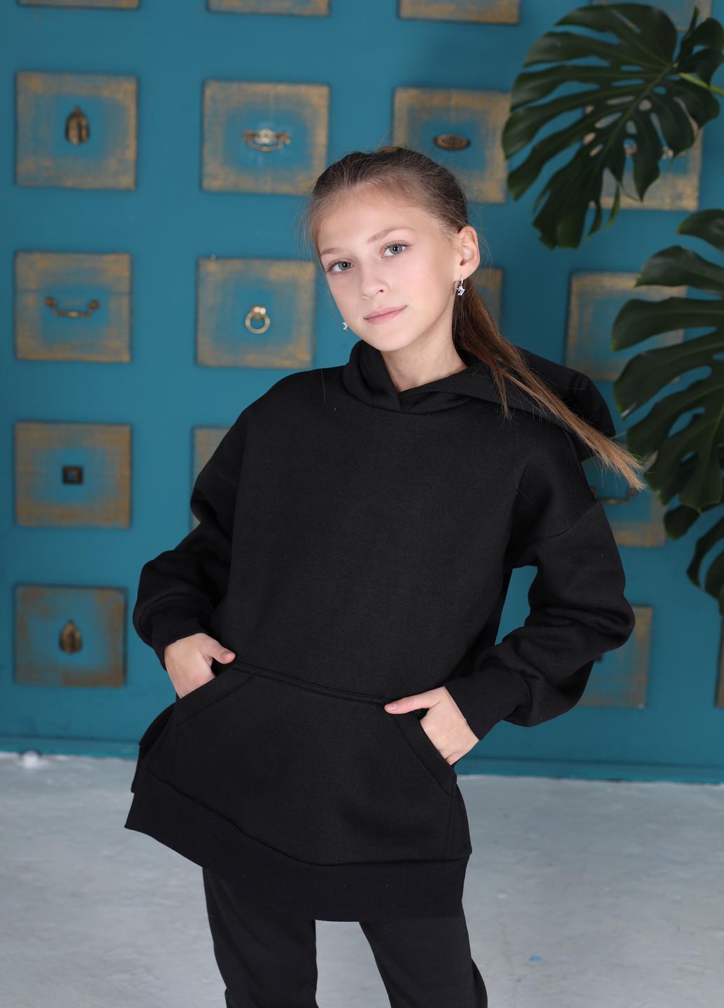 Детские толстовки ISSA PLUS 134 см Черный (CD-479)