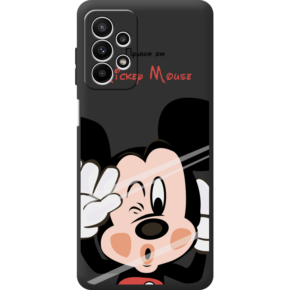 Чехол BoxFace Samsung Galaxy A23 (A235) Mister M Черный силикон (44373-cc58-44388)