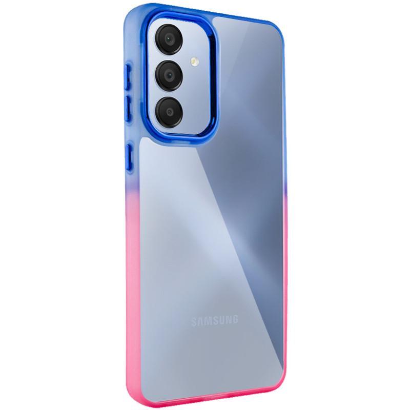 Противоударный Чехол TPU+PC Fresh sip series для Samsung Galaxy A55 Розовый/Синий