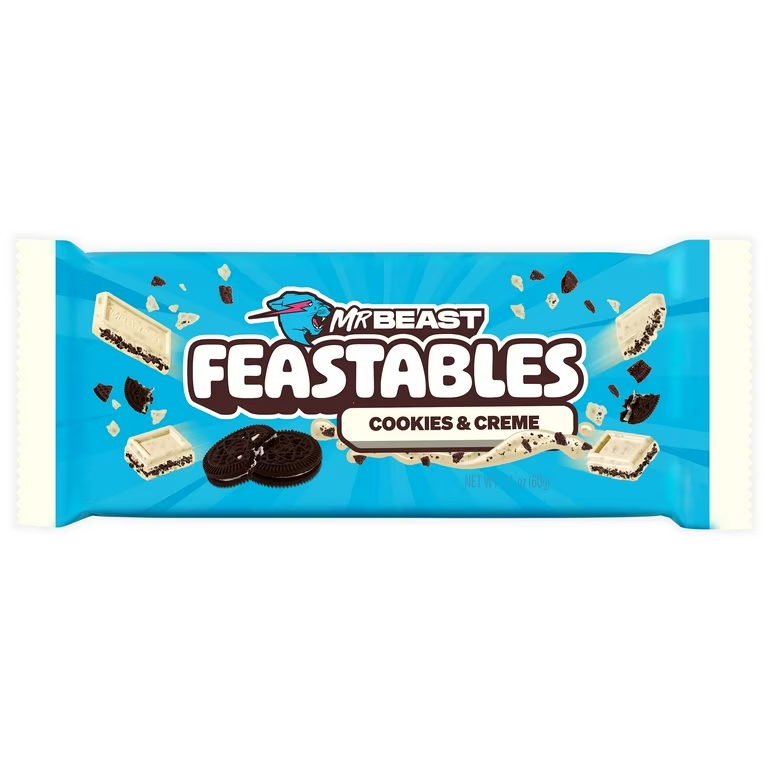 Шоколад Feastables Mr Beast Bar Cream and Cookies 60 г (gfrthbgfv)