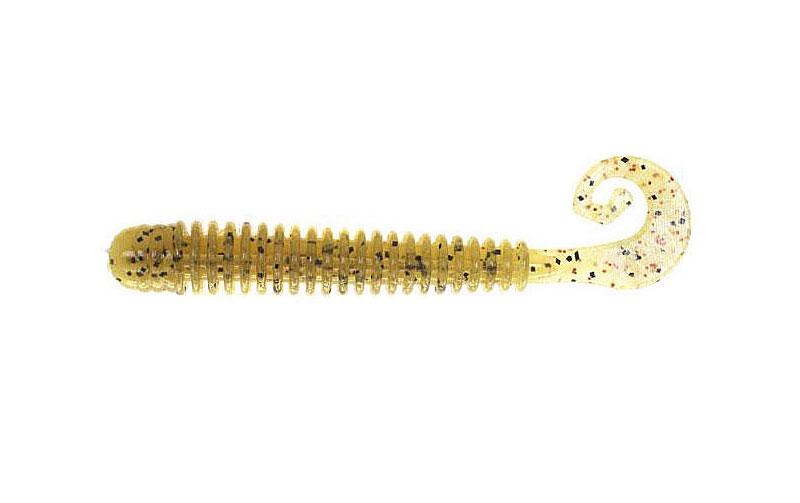 Силиконовый твистер Reins G-tail Saturn №B09 съедобный 2.5" 16 шт. Smoke Mustard (6216)