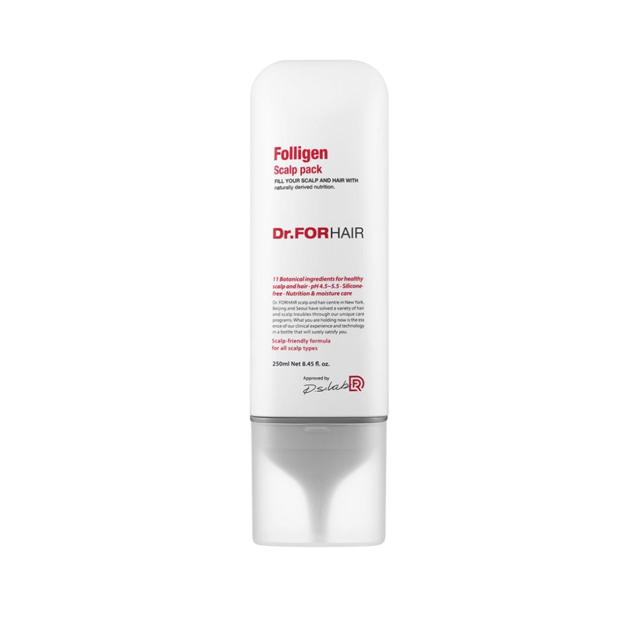 Маска для кожи головы Dr.FORHAIR Folligen Scalp Pack оздоравливающая (8809485532011)