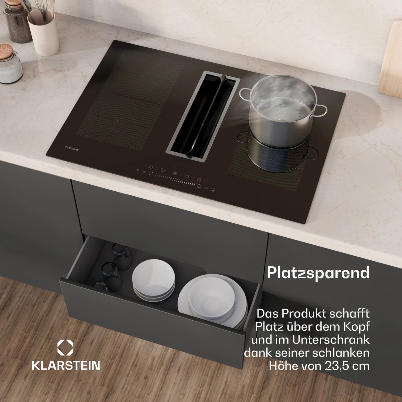 Варочная поверхность индукционная с вытяжкой KLARSTEIN Chef-Fusion DownAir (10045557) - фото 7 Варочная поверхность индукционная с вытяжкой KLARSTEIN Chef-Fusion DownAir (10045557) - фото 7