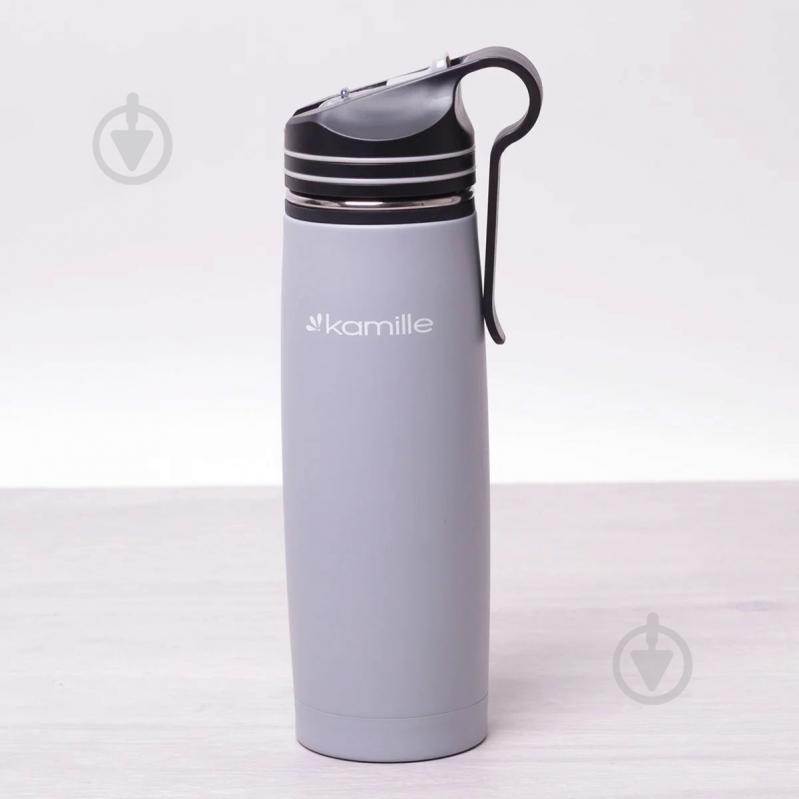 Термос Kamille 500 мл из нержавеющей стали КМ-2058 серый