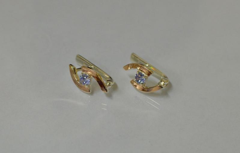 Серебряные серьги Sil 113s-13 Лаванда (Sil-893)