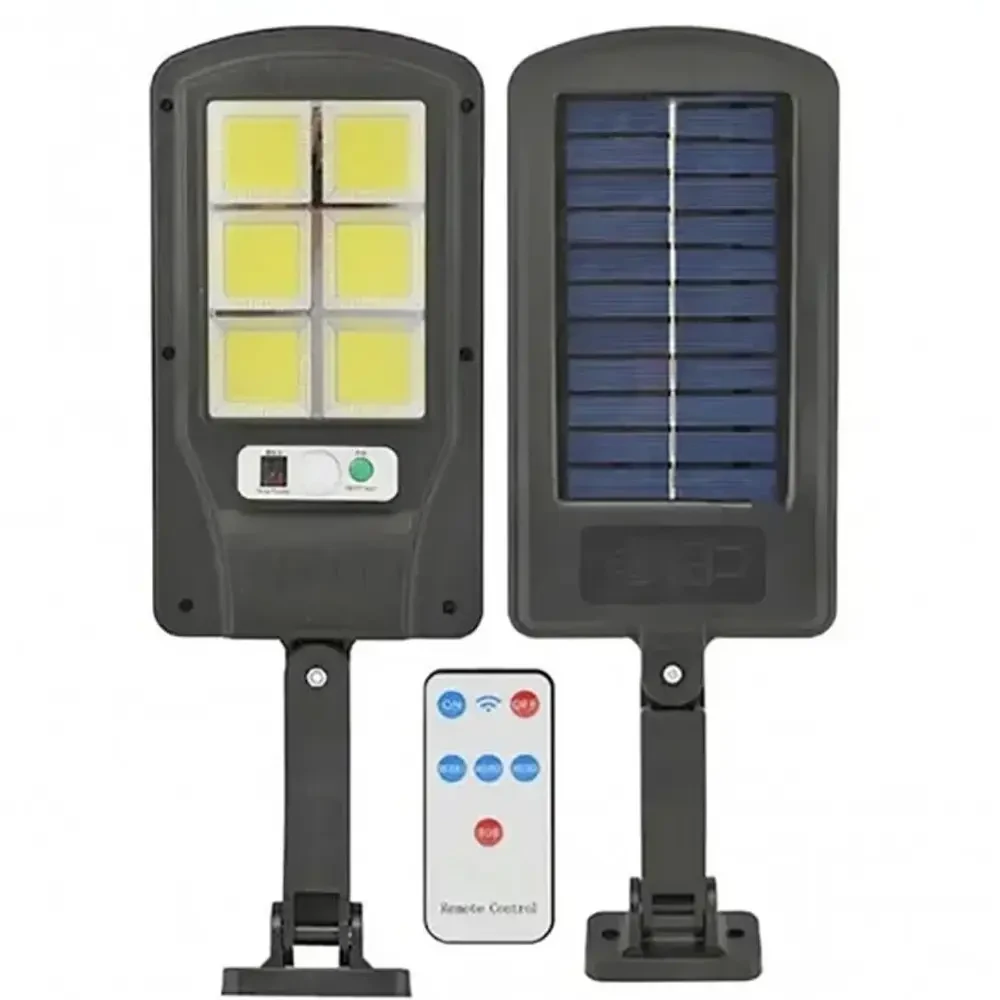 Ліхтар на стовп вуличний із пультом на сонячних батареях Solar Light BL BK120-6COB - фото 2