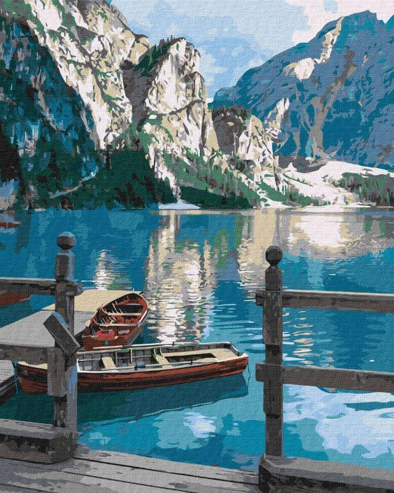 Картина по номерам Идейка КН2763 Горный покой 40х50 см (L067232)