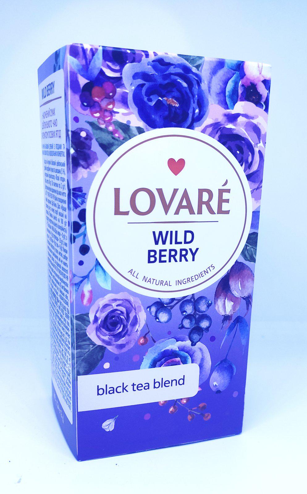 Чай черный Lovare Дикая ягода в пакетиках с ароматом лесных ягод 24 пакетика 1,5 г (53138) - фото 5