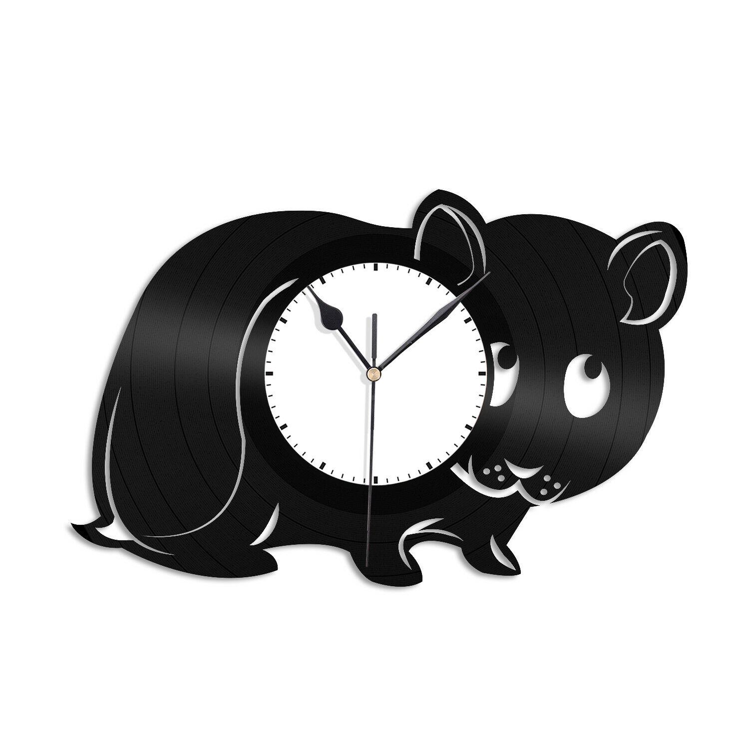 Часы настенные Хомяк 1787 из виниловой пластинки