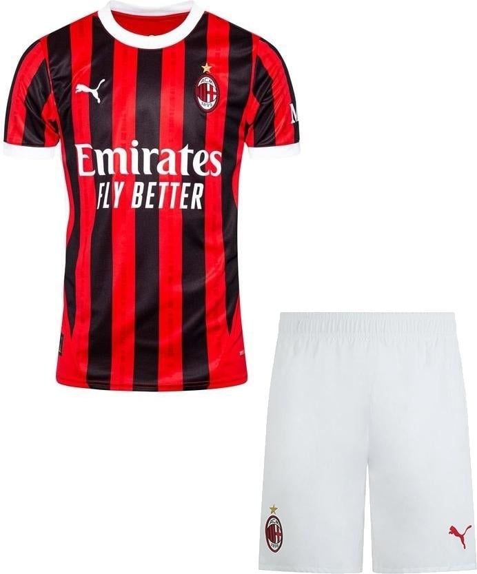 Футбольная форма Милан 2024-2025 домашняя M Красно-белый (F0125)