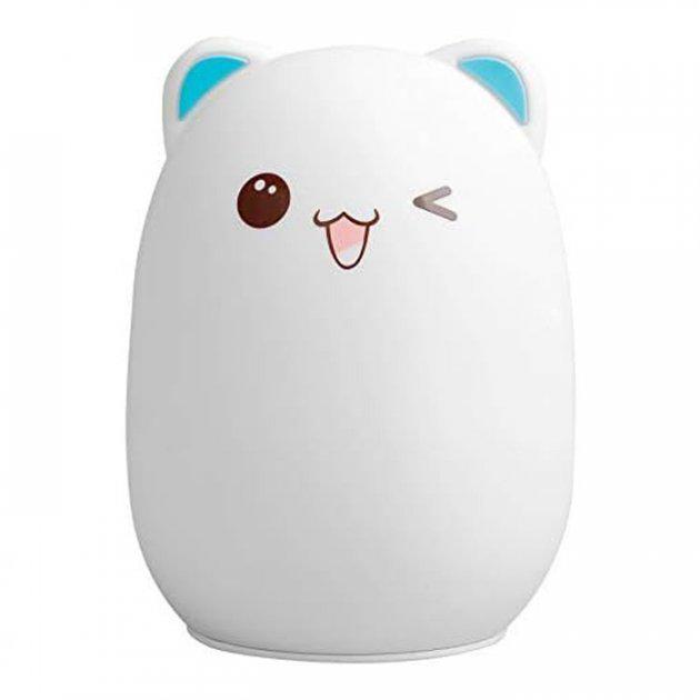 Ночник дитячий Light Cat Silicone Lamp Котик акумуляторний силіконовий (13312330)