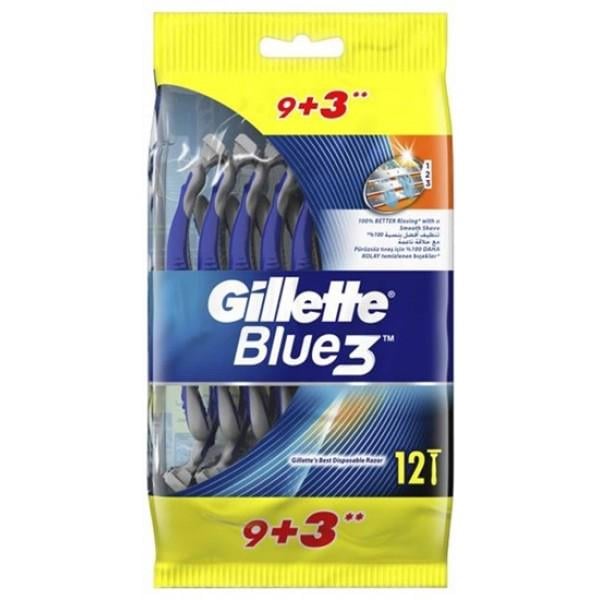 Станки бритвенные одноразовые GILLETTE Blue 3 Comfort 12 шт.