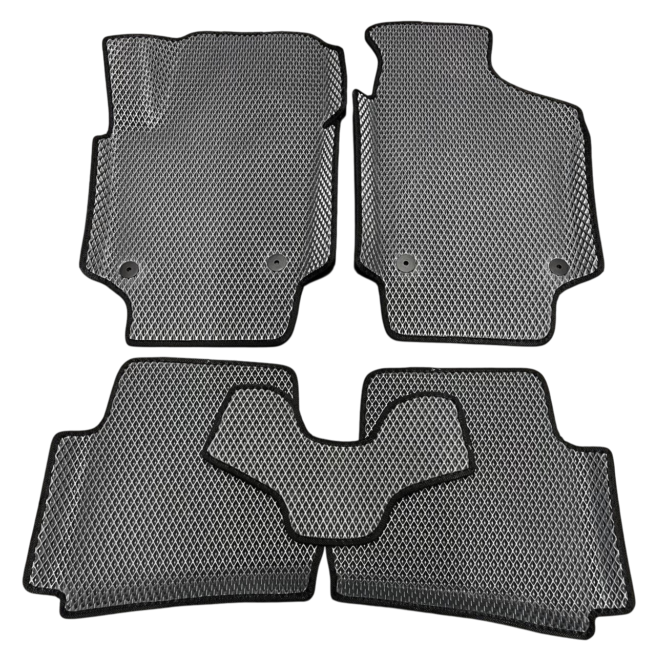 Коврики EVA с бортиками и 3Д лапой в салон для Volkswagen Polo 2009+ гг. Черный (1984985210)