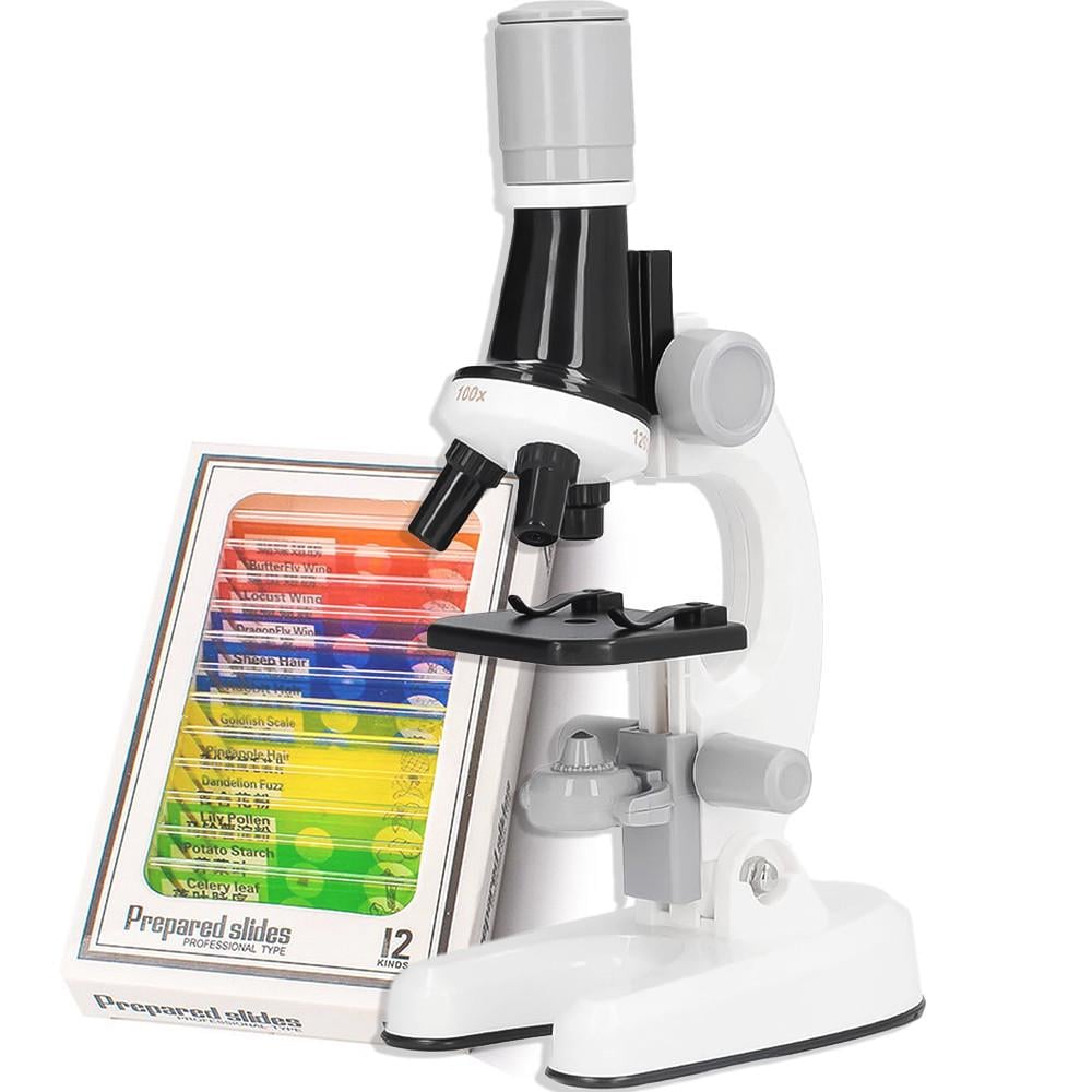 Микроскоп детский OEM 1012A-1/биологические микропрепараты Белый