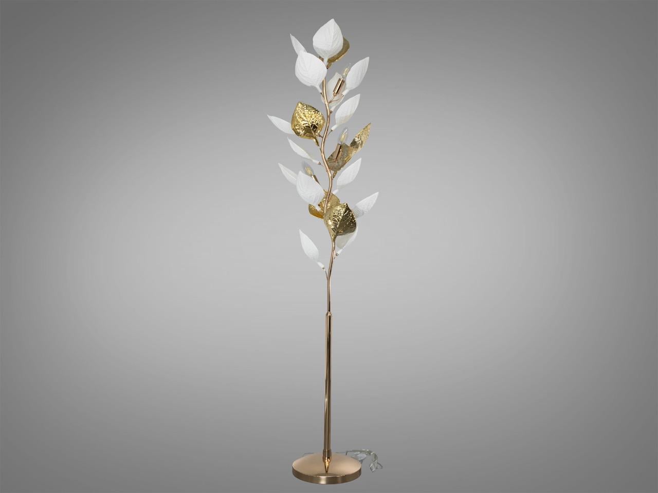 Торшер для гостиной 7238-6FB GD с керамическими элементами 6 ламп Золотой (2992187307)