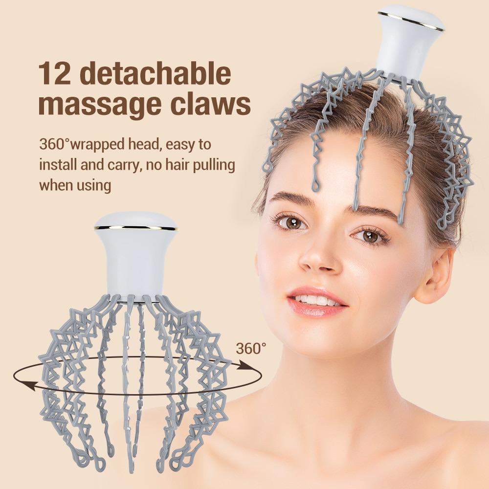 Масажер для голови Benbo Vibro Head Massager електричний 3 режими - фото 7