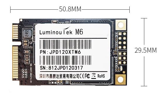 SSD-диск LuminouTek mSATA 64 Гб (29044615) - фото 2 SSD-диск LuminouTek mSATA 64 Гб (29044615) - фото 2