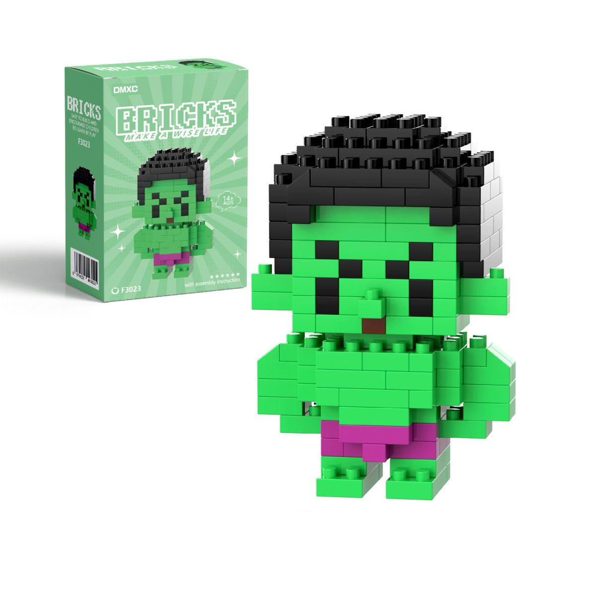 Міні-конструктор 3D Bricks Marvel Марвел: Колекційна фігурка Халк 14+ Hulk (2983084835)