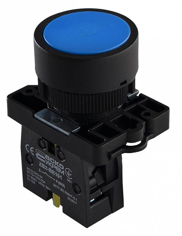 Кнопка керування АСКО-Укрем LAY5-EA61 1NO 22 мм Синій (A0140010187) Кнопка керування АСКО-Укрем LAY5-EA61 1NO 22 мм Синій (A0140010187)
