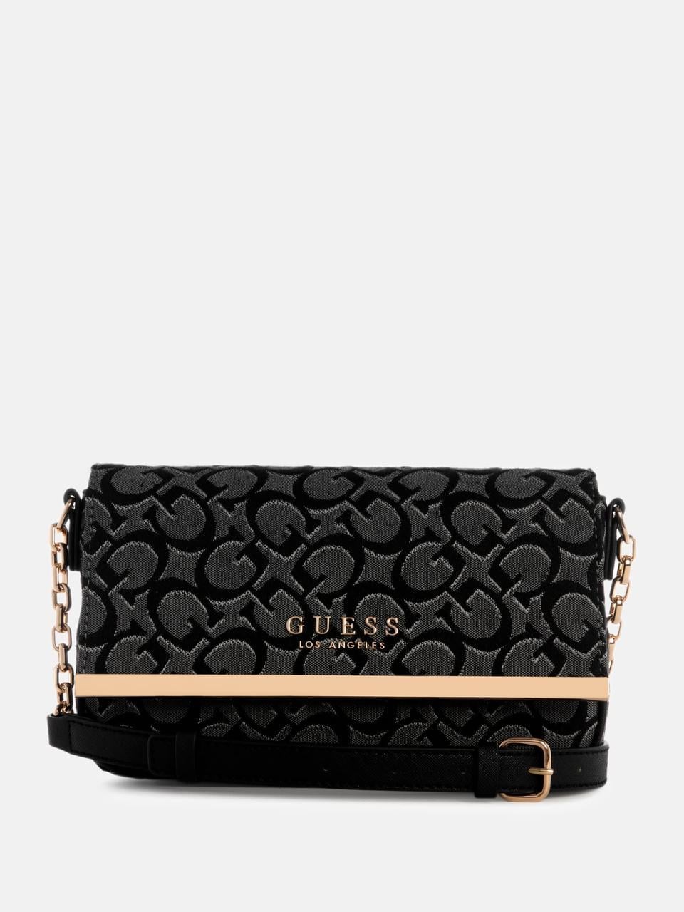 Женская сумка кросс-боди Guess Marva Jacquard Logo Черный (198659009519) Женская сумка кросс-боди Guess Marva Jacquard Logo Черный (198659009519)