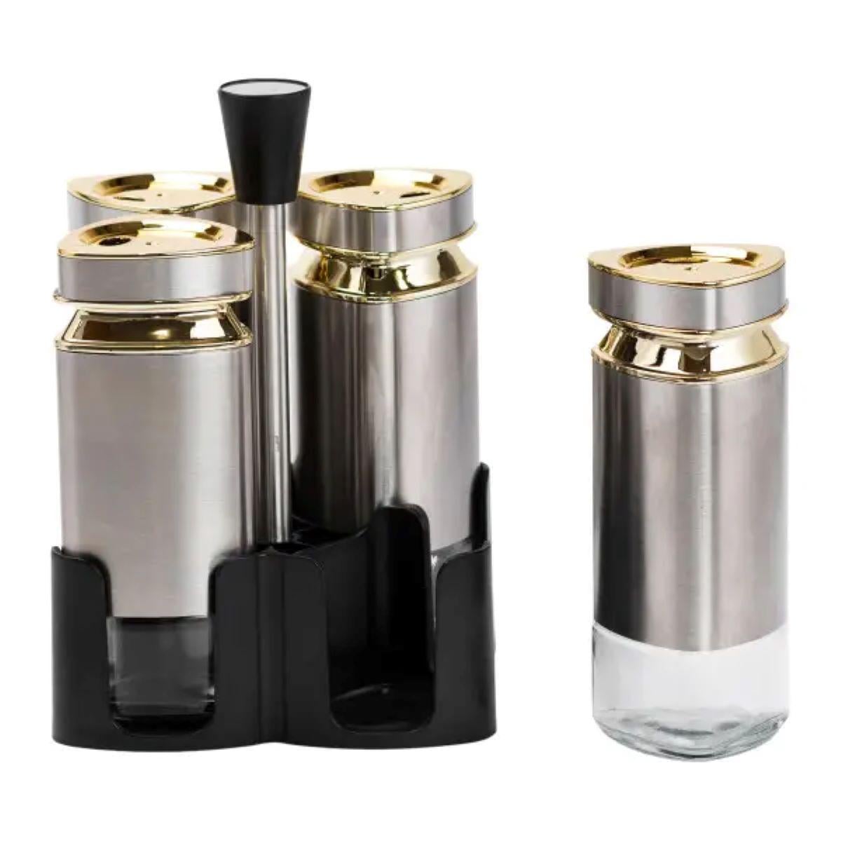 Набор для специй на подставке 4 емкости по 120 мл (4842)