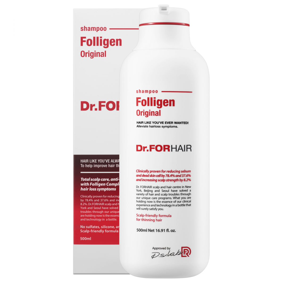 Шампунь проти випадіння волосся Dr.FORHAIR Folligen Original Shampoo 300 мл (1813303536)