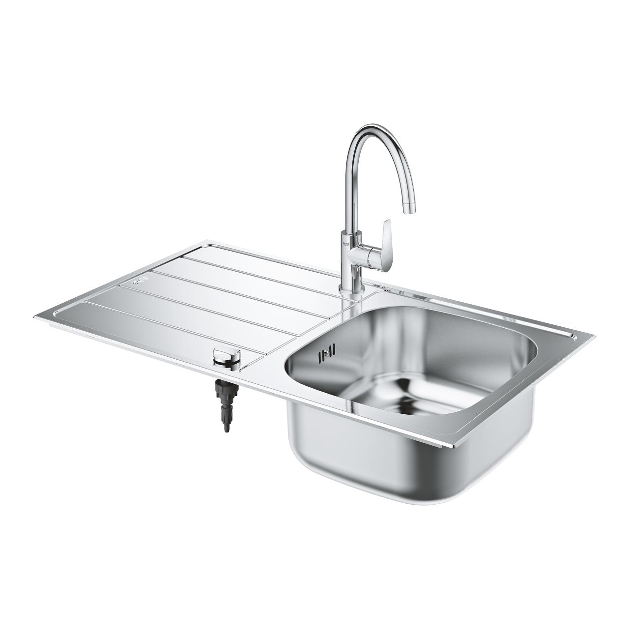 Мойка кухонная Grohe 31562SD1 прямоугольная из нержавеющей стали 860x500 мм (132566) - фото 3