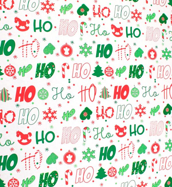 Бумага для упаковки подарочная Hohoho 8 м 70 см (1356263)