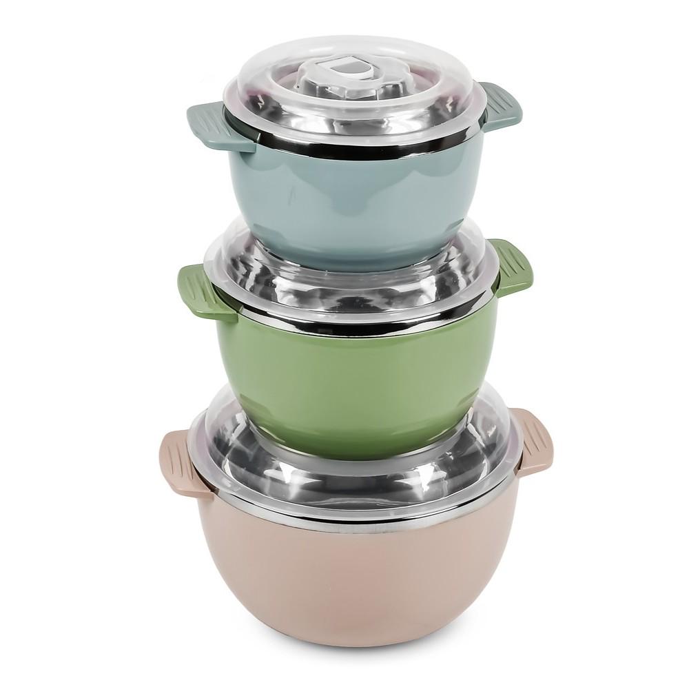 Набір мисок кришками Stenson R93663 3 шт.