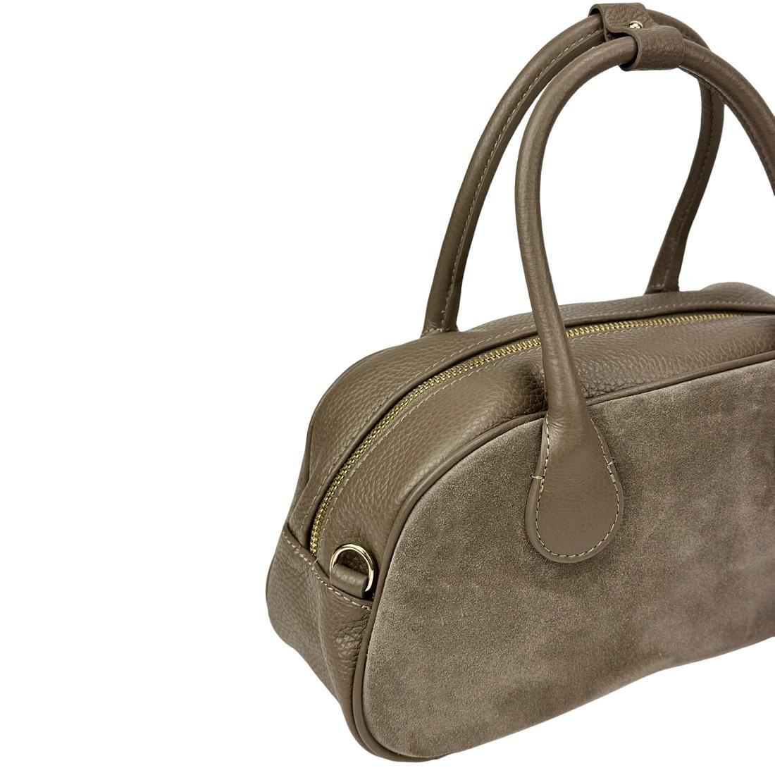 Жіноча сумка Royal Bag F-IT-3017T замшева Taupe (8147) - фото 7