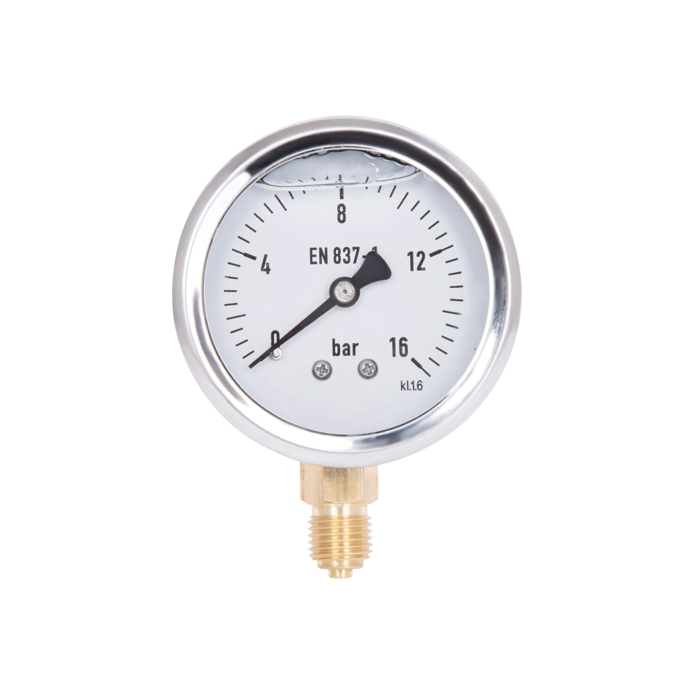 Манометр глицериновый Thermo Alliancе Forte d 63 мм x 1/4" 0-16 бар с нижним подключением (SD00054393)