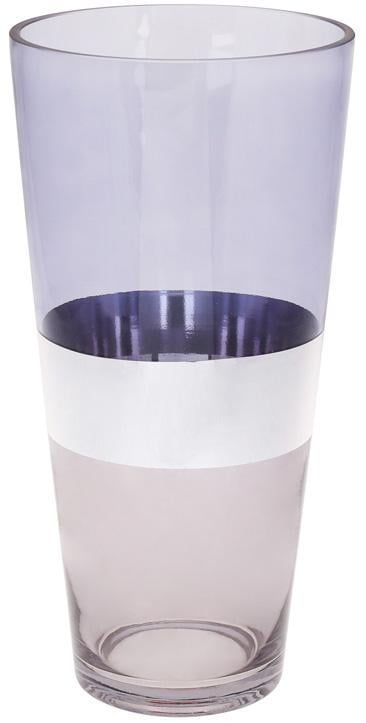 Ваза декоративная Ancient Glass Полли Ø15х30 см Голубой/Серый (BD-591-287)