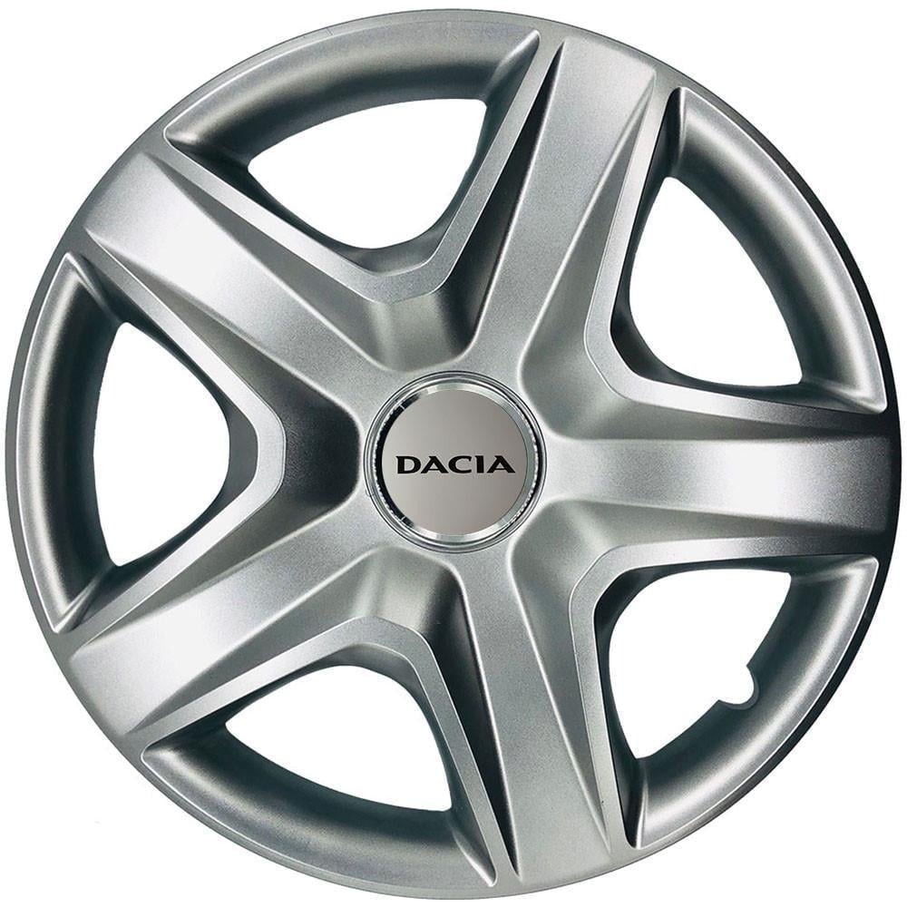 Колпаки SJS 101 с логотипом Dacia 4 шт. R13 Серебряный (2789080453)