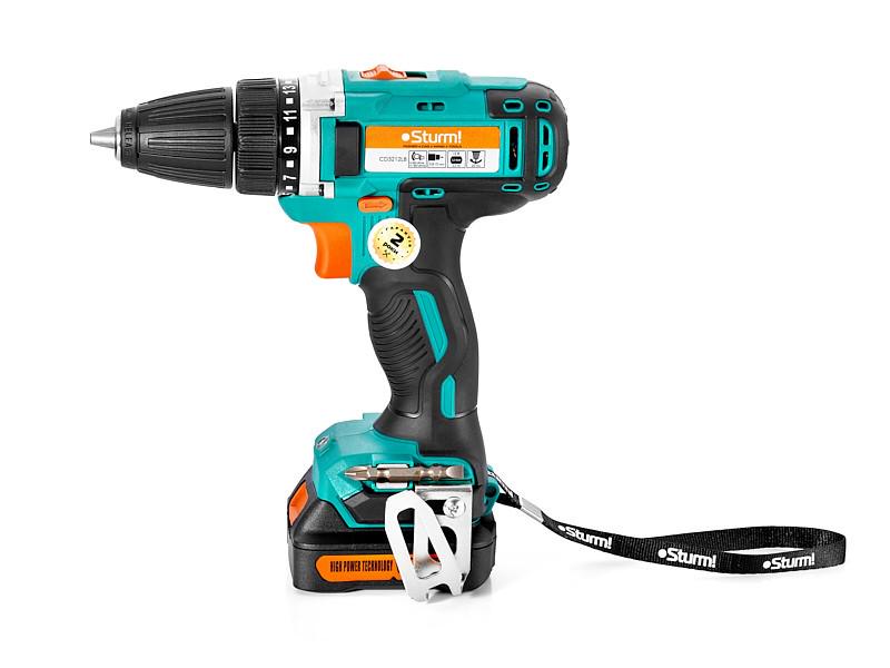 Дрель-шуруповерт аккумуляторная Sturm CD3212LB