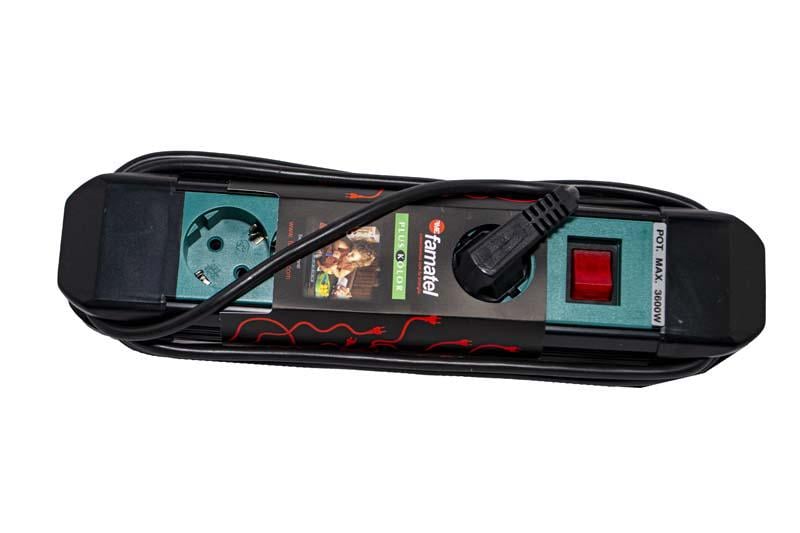 Удлинитель сетевой Famatel 22434 на 4 розетки с выключателем (17858799)