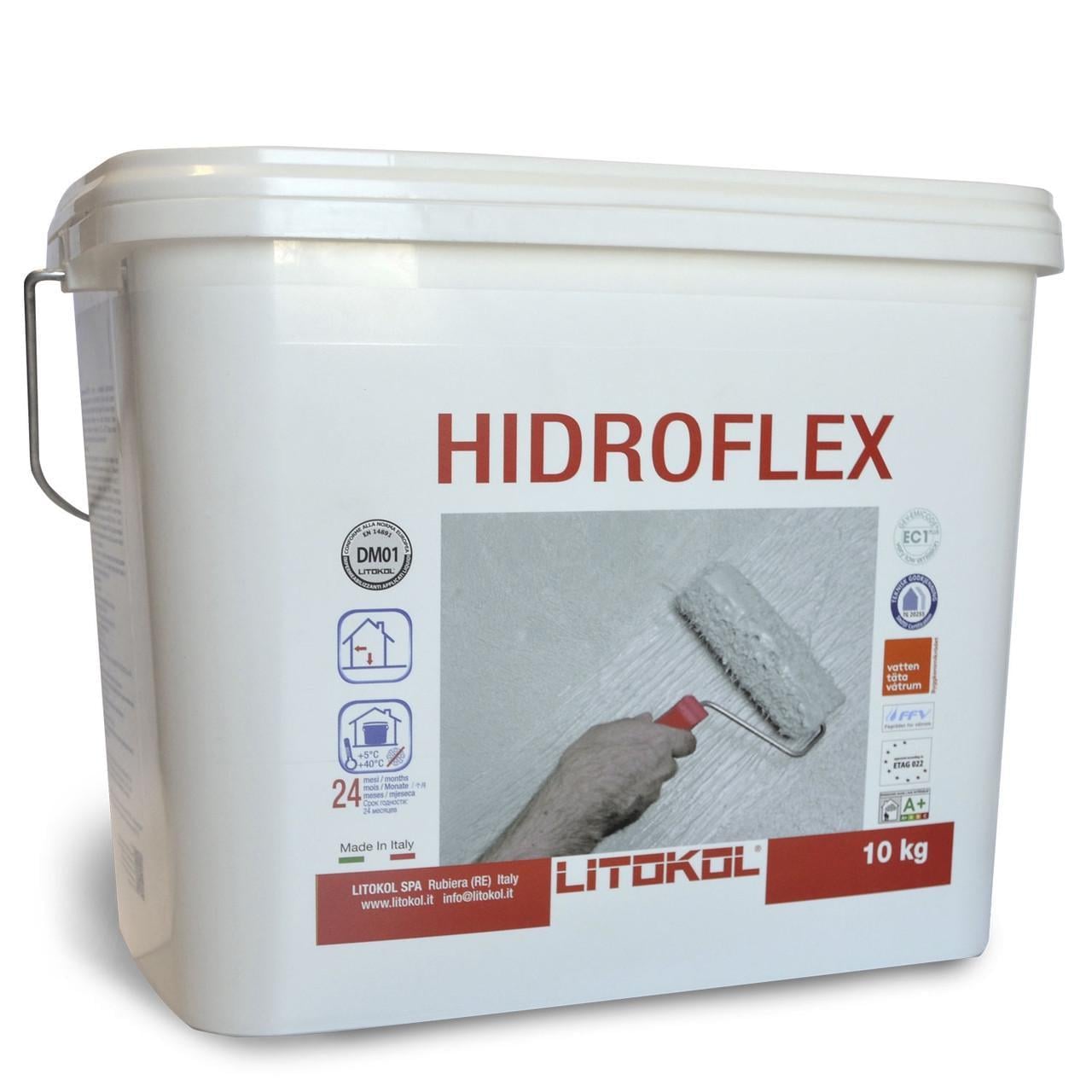 Гидроизоляция обмазочная для внутренних работ Litokol Hidroflex 10 кг (HFL0010)