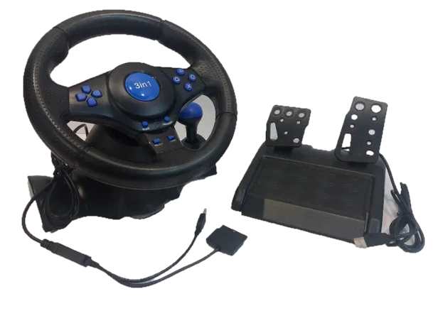 Руль ігровий мультимедійний 3в1 Vibration Steering Wheel