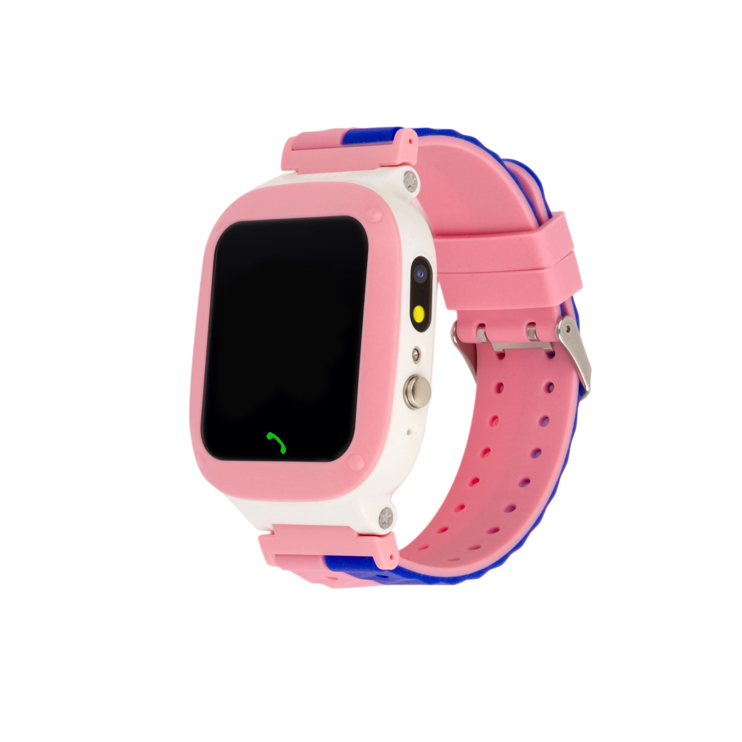 Детские телефон-часы с трекером ATRIX iQ2200 IPS Cam Flash Pink