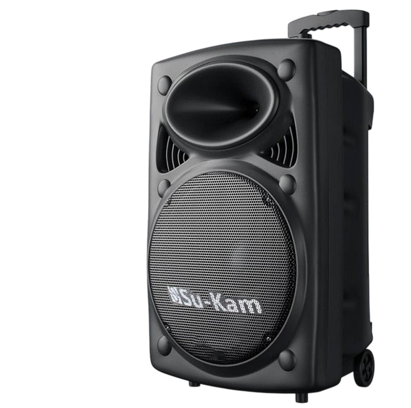 Портативная колонка и 2 микрофона su-kam bt 150d 12v\220v (2662020543)