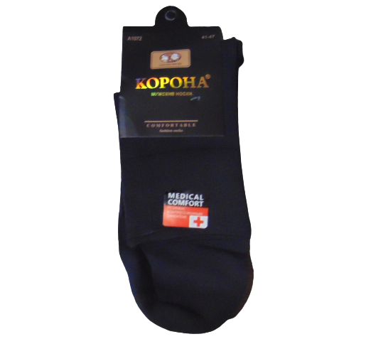 Носки мужские с компрессионным эффектом Корона А1072 р. 41-47 Темно-серый (1857211102) Носки мужские с компрессионным эффектом Корона А1072 р. 41-47 Темно-серый (1857211102)